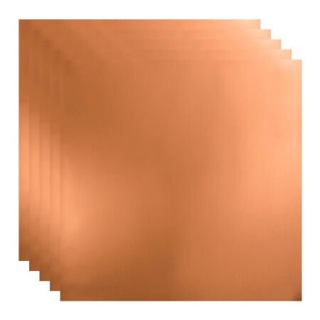 Acoustic Ceiling Products Fasade Flat - 23-3/4" x 23-3/4" PVC Lay In Tile in Polished Copper - PL6925